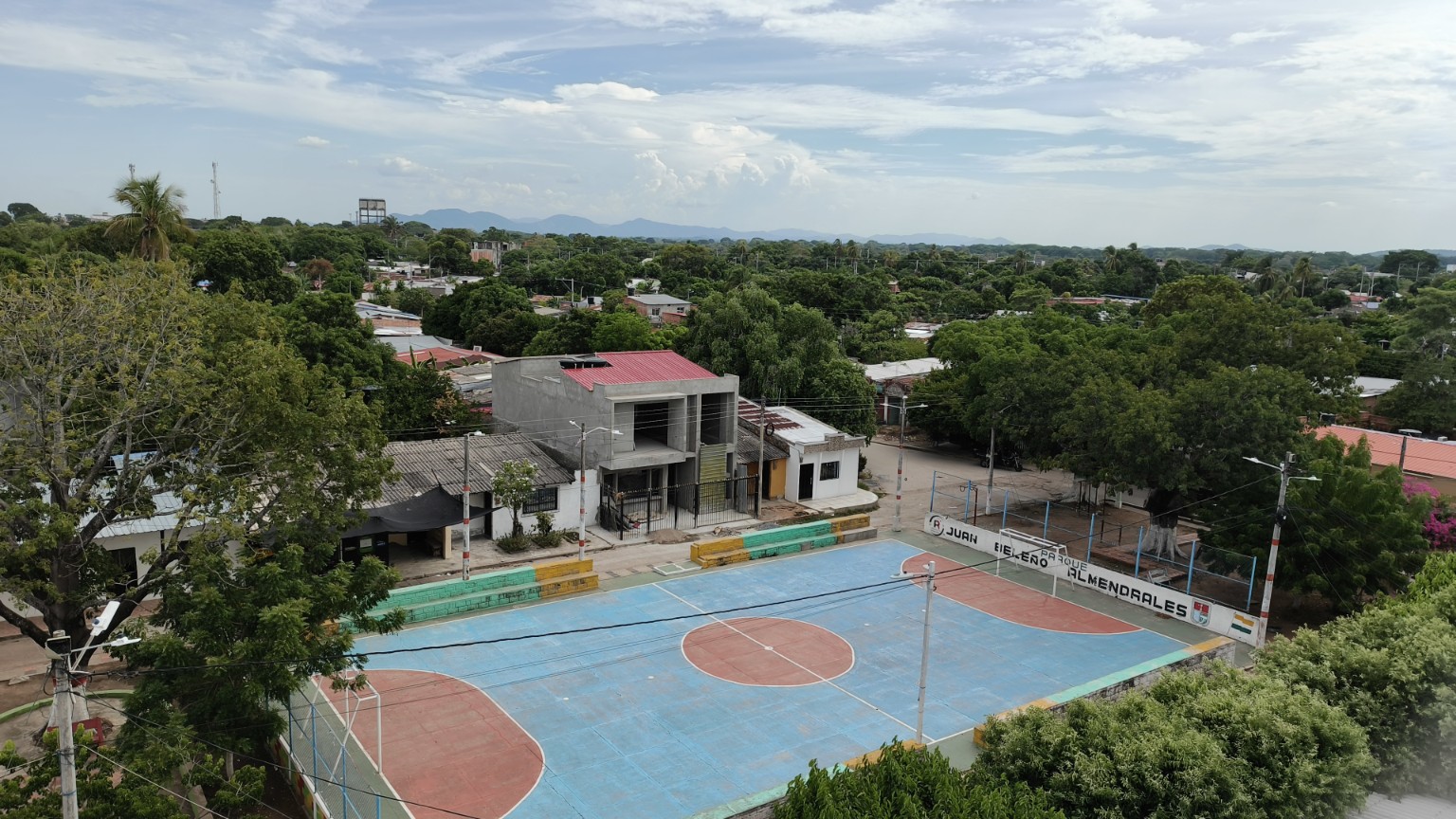 Vista panorámica de El Banco desde el lugar de la fiesta